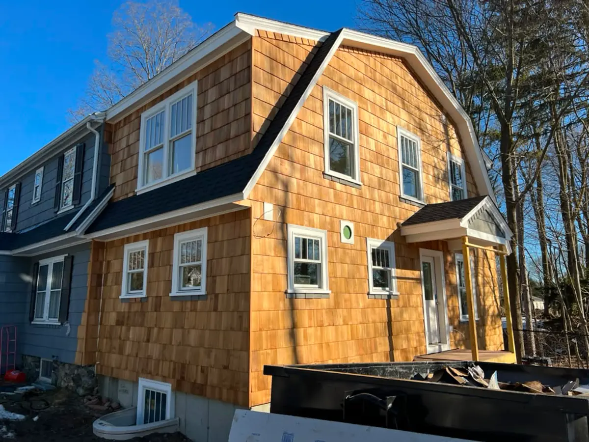 Cedar Shingle Siding in Reading, MA by Maia Construction