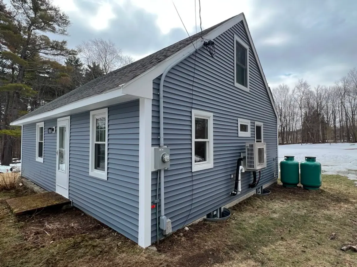 Full Siding Replacement — Entry Side thumbnail - Siding project in Atkinson, NH