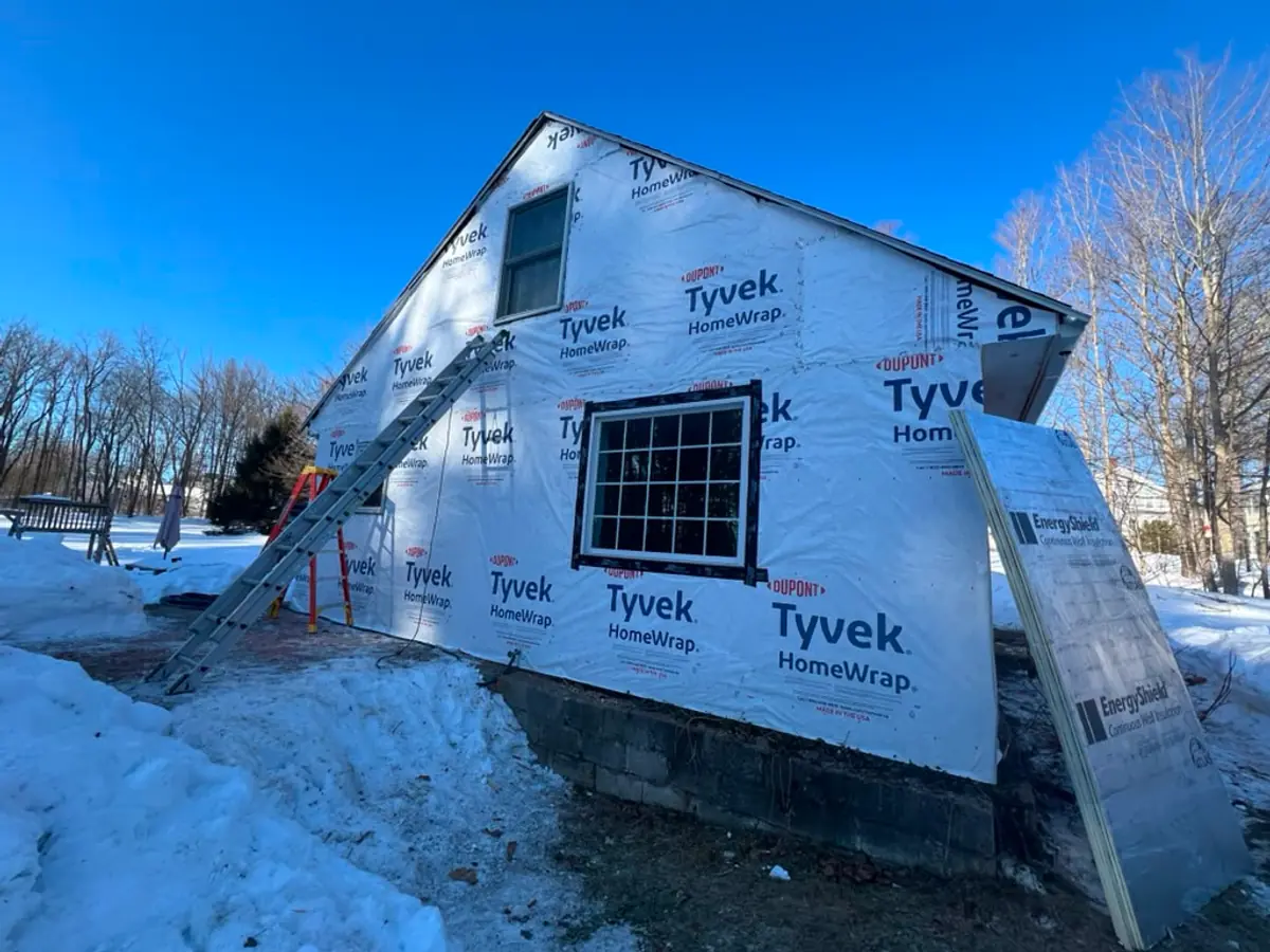 Whole-House Siding Replacement in Atkinson, NH — housewrap