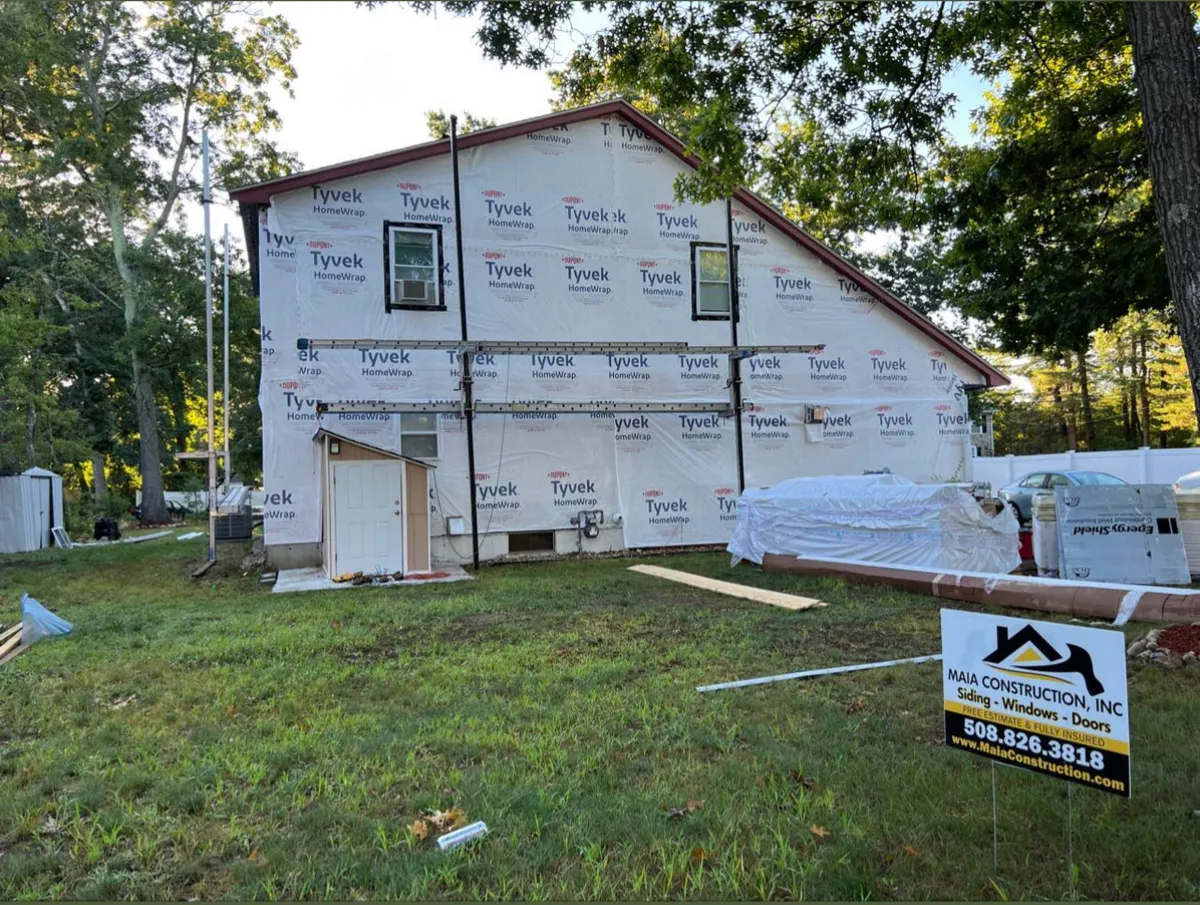 Complete Exterior Siding in Hudson, MA — before