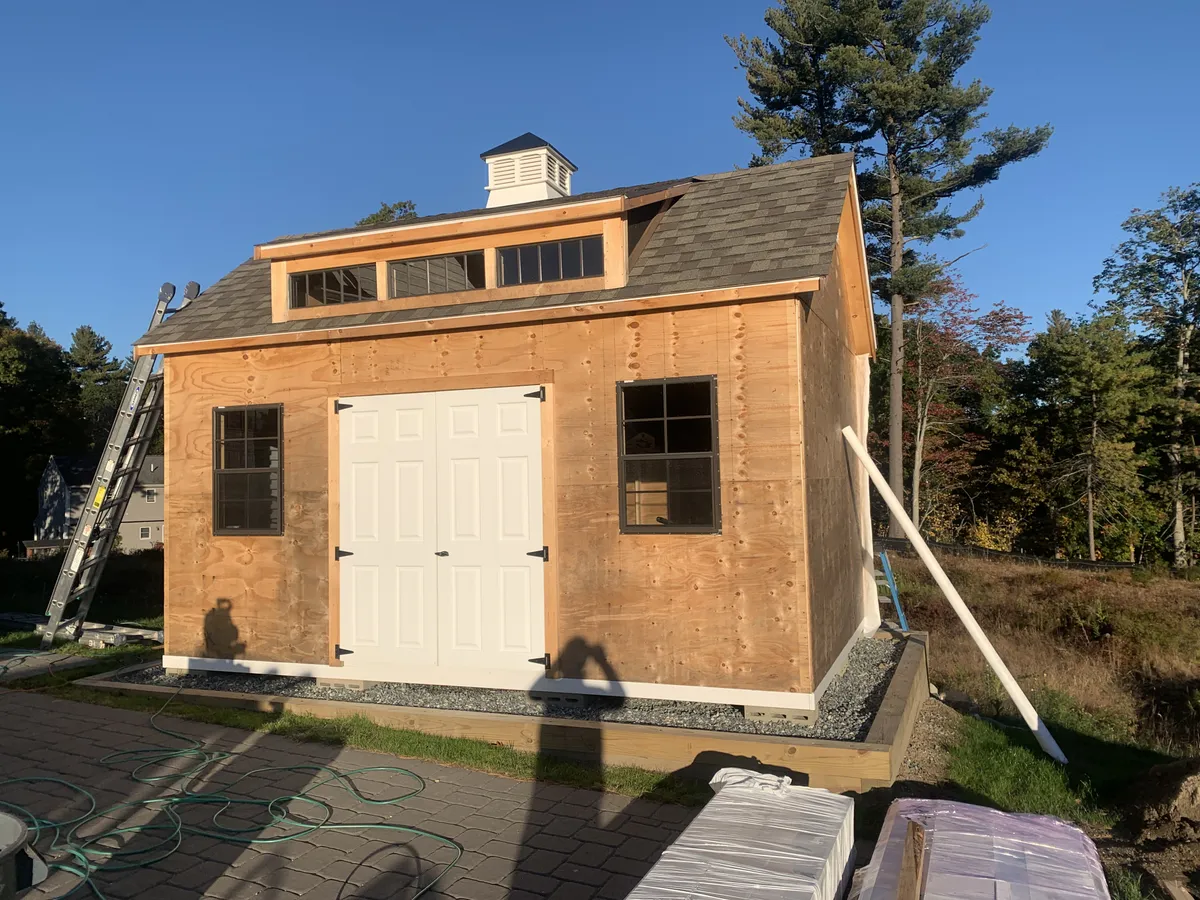 Carriage House Fiber-Cement Siding in Marlborough, MA — before