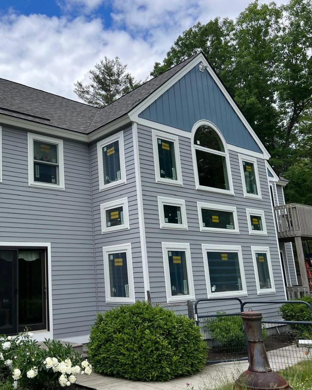 Windows installation project in Hardwick, Worcester County MA - Maia Construction